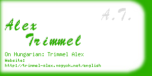 alex trimmel business card